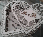 Laser Cut Heart Box Free Vector