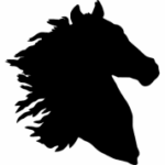 Horse head silhouette dxf File