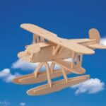 Laser Cut Pontoon Plane 3D Puzzle DXF File