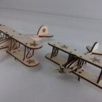 Laser Cut Toy Wood Airplane Free Vector