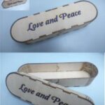 Laser Cut Wooden Pencil Box DXF File