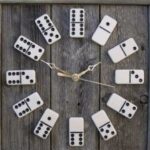 Laser Cut DIY Domino Clock Free Vector