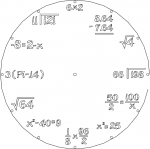Clock Math DXF File