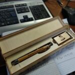 Laser Cut Wooden Box For Pen And USB Flash Drive Free Vector
