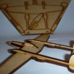 Lasercut P38 Lightning Fighter Aircraft DXF File