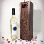 Laser Cut Wine Bottle Wooden Engraved Storage Case With Sliding Lid Free Vector
