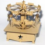 Laser Cut Horse Carousel Free Vector