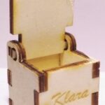 Laser Cut Small Simple Box 3x3x3cm 4mm Free Vector