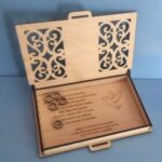 Laser Cut Engraved Wood First Communion Jewelry Box PDF File