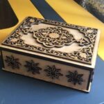 Laser Cut Intricate Jewelry Box 4mm Free Vector