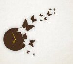 Laser Cut Butterfly Wall Clock Free Vector