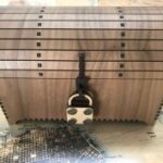 Laser Cut Treasure Chest with Hasp and Dummy Padlock for Glowforge