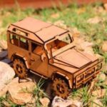 Laser Cut Wooden Land Rover Toy, Land Rover 4×4 Jeep 3D Puzzle