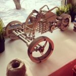 Wooden Plywood Bike 3D Puzzle Free Vector