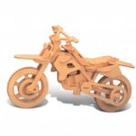 Laser Cut Dirt Bike 3D Puzzle DXF File