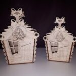 Laser Cut Christmas Candy Box Free Vector