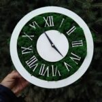 Laser Cut Roman Clock Free Vector