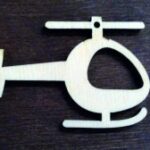 Laser Cut Helicopter Plywood Free Vector
