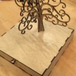 Laser Cutting Jewelry box with earring tree PDF File