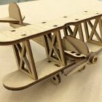 Laser Cut Toy Airplane Free Vector