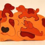 Dog Jigsaw Puzzle Kids Puzzle Game Laser Cut CNC Free Vector