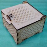 Laser Cut Engraved Box with Lid and Lock Free Vector
