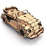 Laser Cut Volkswagen Fusca Beetle Convertible 3D Puzzle DXF File