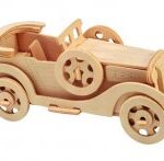 Laser Cut Packard Twelve Car Model 3D Wooden Puzzle Kids Toys Gifts Free Vector
