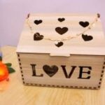 Laser Cut Love Heart Jewelry Box 3mm Free Vector