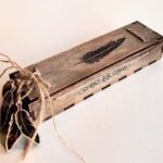 Laser Cut Decorative Wooden Pen Gift Box With Engraving Free Vector