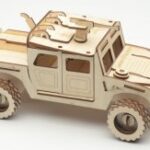 Laser Cut Wooden Humvee Hummer Free Vector