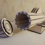 Laser Cut Submarine Minibar Free Vector