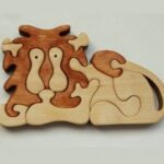 Laser Cut Wooden Lion Puzzle Free Vector