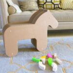 Laser Cut Cardboard Toy Horse Free Vector