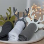 Laser Cut Wooden Deer Napkins Rings Free Vector