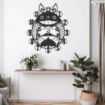 Laser Cut My Neighbor Totoro Wall Clock DXF File