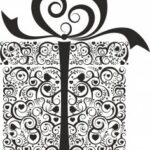Ornament Gift Box Free Vector