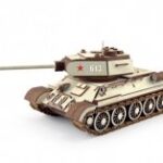 Laser Cut T-34 Tank 3D Puzzle Free Vector