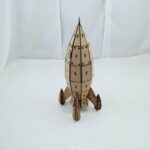 Laser Cut Wooden Rocket MDF 3mm Free Vector