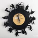 Laser Cut Musicians Vinyl Record Clock DXF File