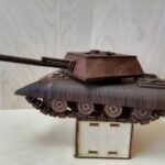Laser Cut Army Tank Piggy Bank PDF File