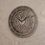Laser Cut Carved Clock Free Vector