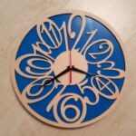 Plywood Clock Laser Cut Free Vector