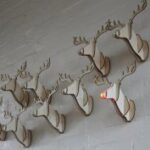 Laser Cut Reindeer Head DXF File