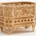 Laser Cut Wooden Decorative Basket CNC Plans Free Vector