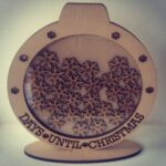 Laser Cut Christmas Dropbox Countdown Free Vector