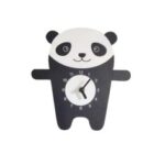 Laser Cut Panda Wall Clock Living Room And Kids Room Decoration
