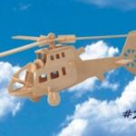 Laser Cut 3D Wooden Toy Helicopter