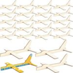 Laser Cut Wooden Airplane Unfinished Wood Plane Paintable Wooden Craft Airplane Model