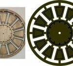 Laser Cut Round Clock Template DXF File